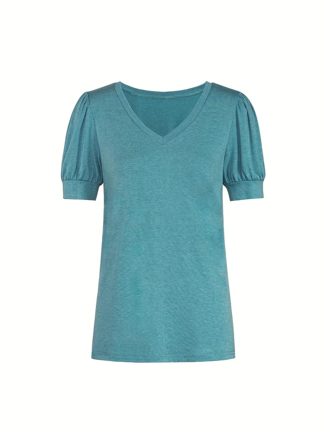 Breathable Cotton T-Shirt with Petal Sleeve