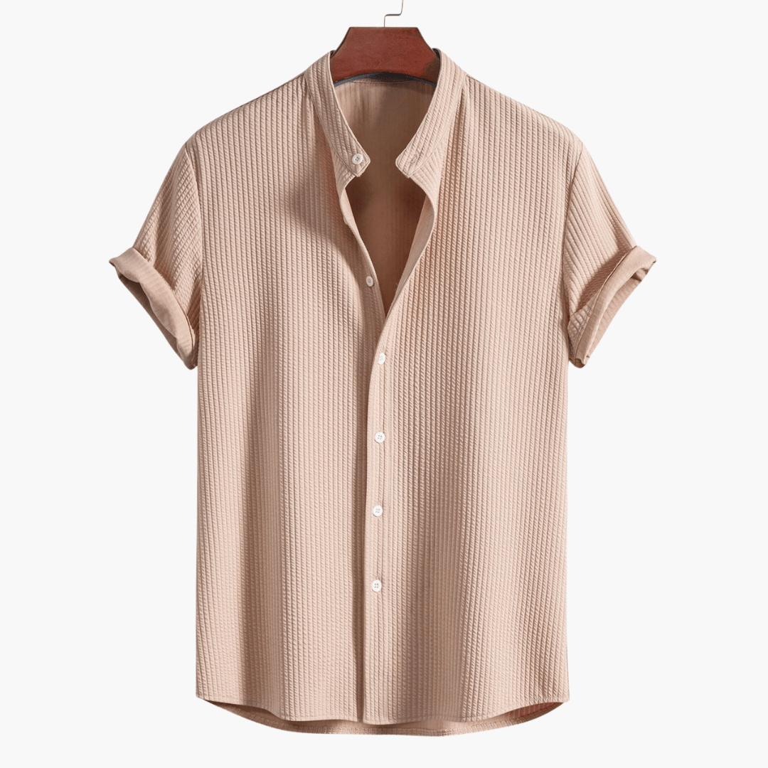 Cyrus Mens Shirt with Stand Collar