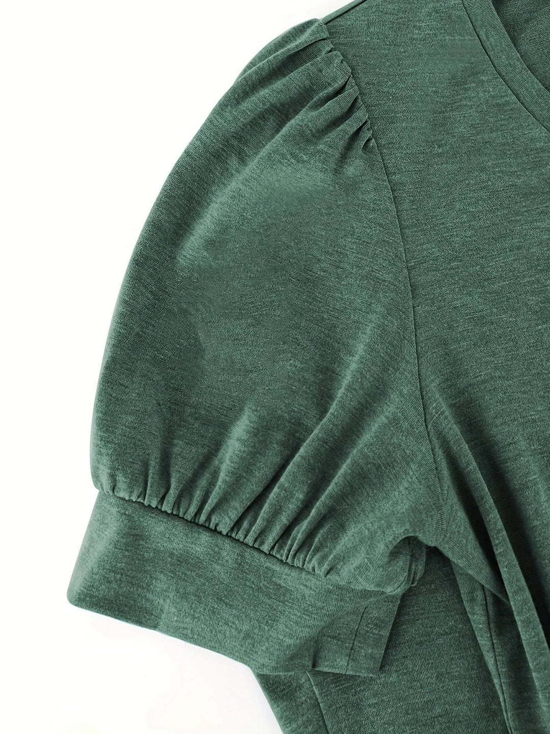 Breathable Cotton T-Shirt with Petal Sleeve