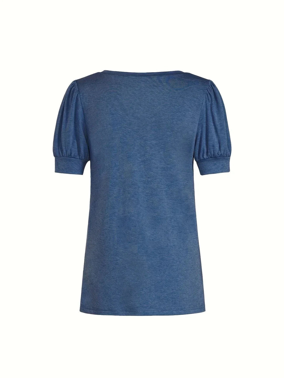 Breathable Cotton T-Shirt with Petal Sleeve