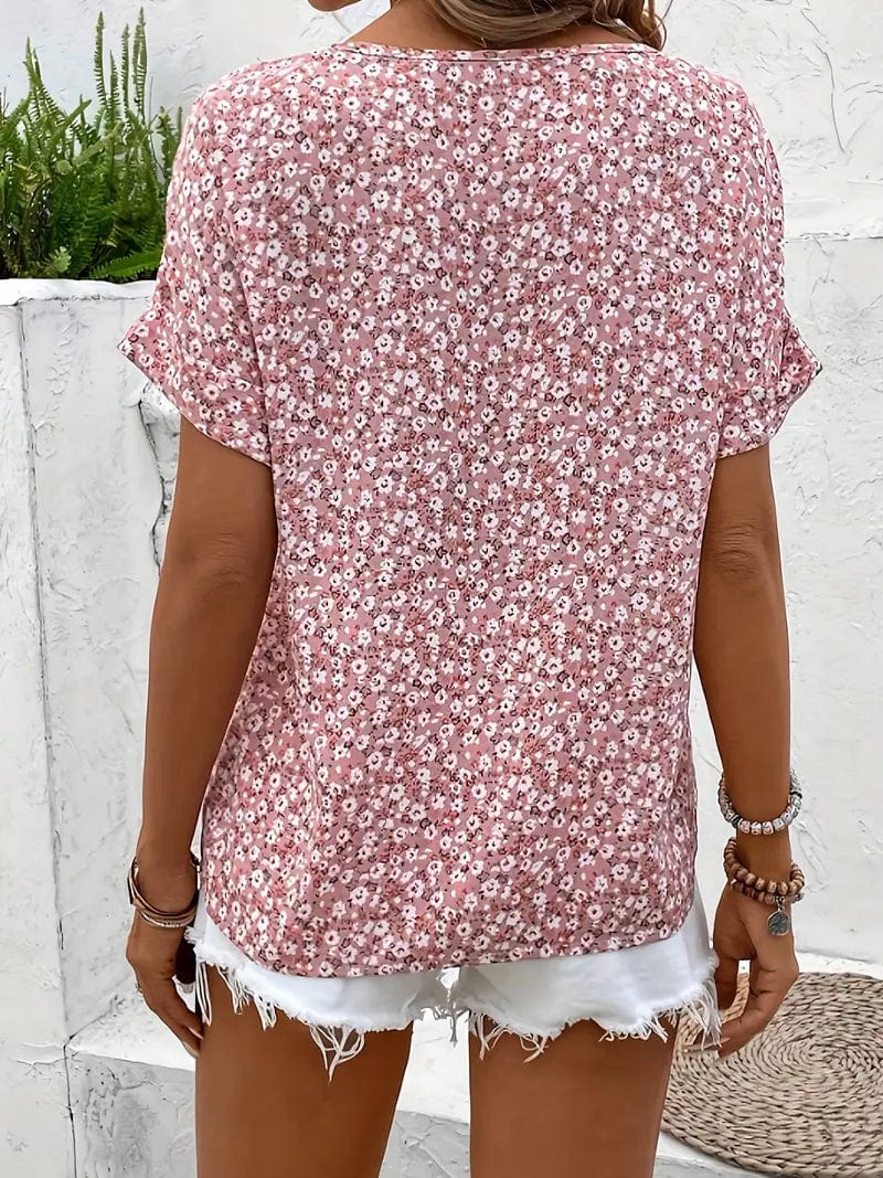 Jelena  Elegant Floral Summer Top