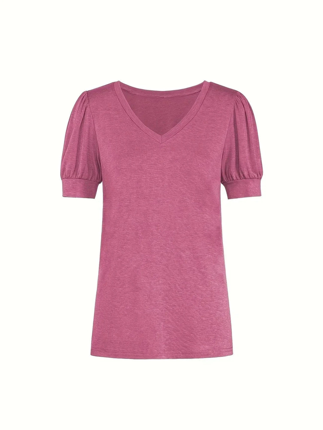 Breathable Cotton T-Shirt with Petal Sleeve