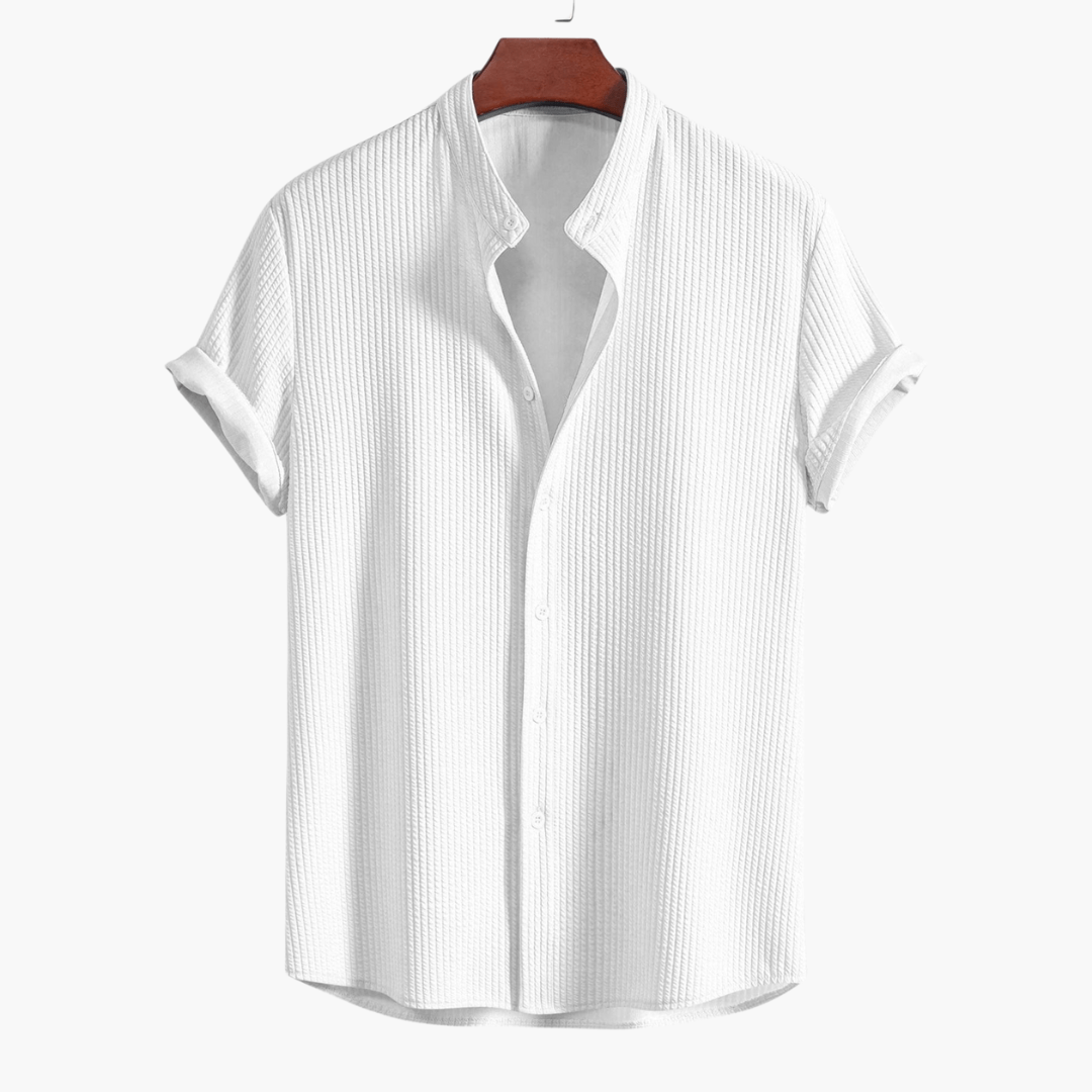 Cyrus Mens Shirt with Stand Collar