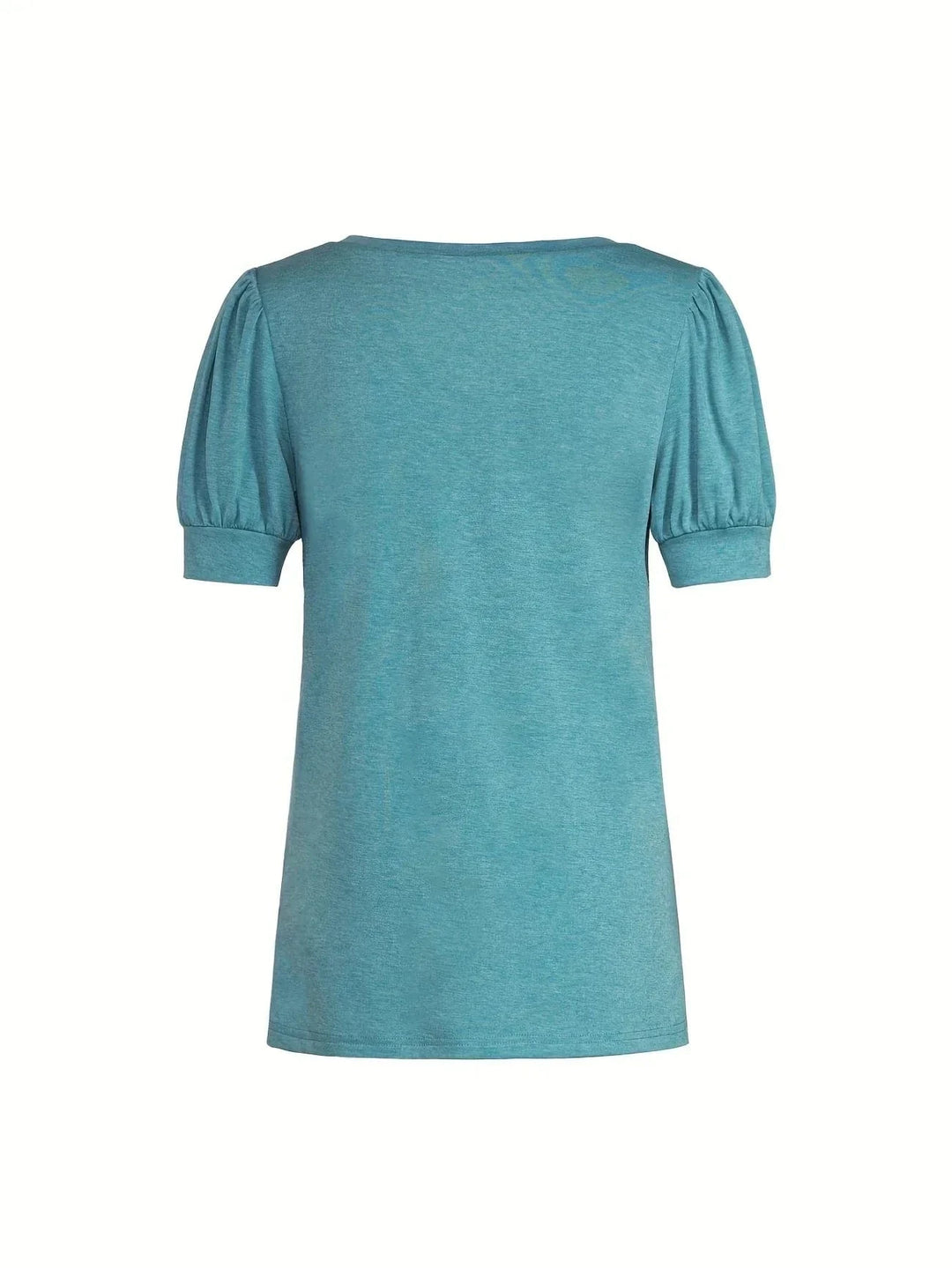 Breathable Cotton T-Shirt with Petal Sleeve