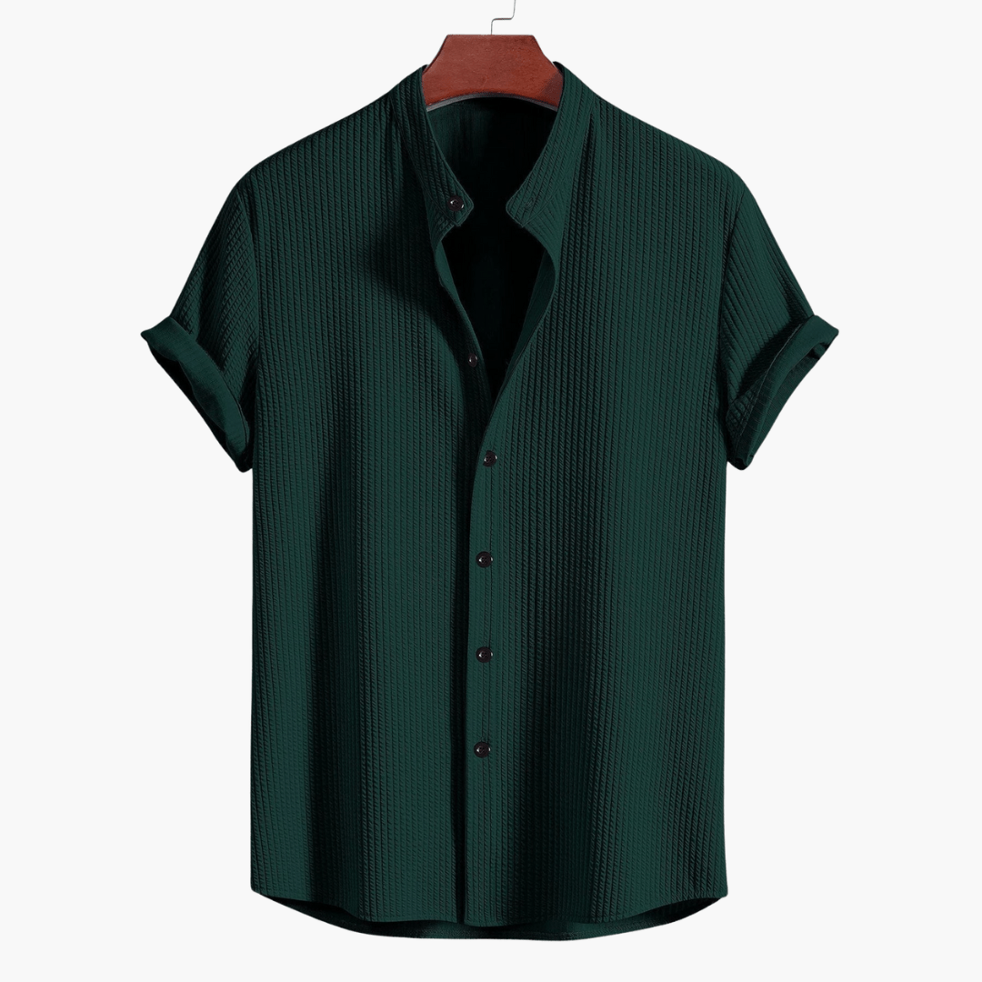 Cyrus Mens Shirt with Stand Collar