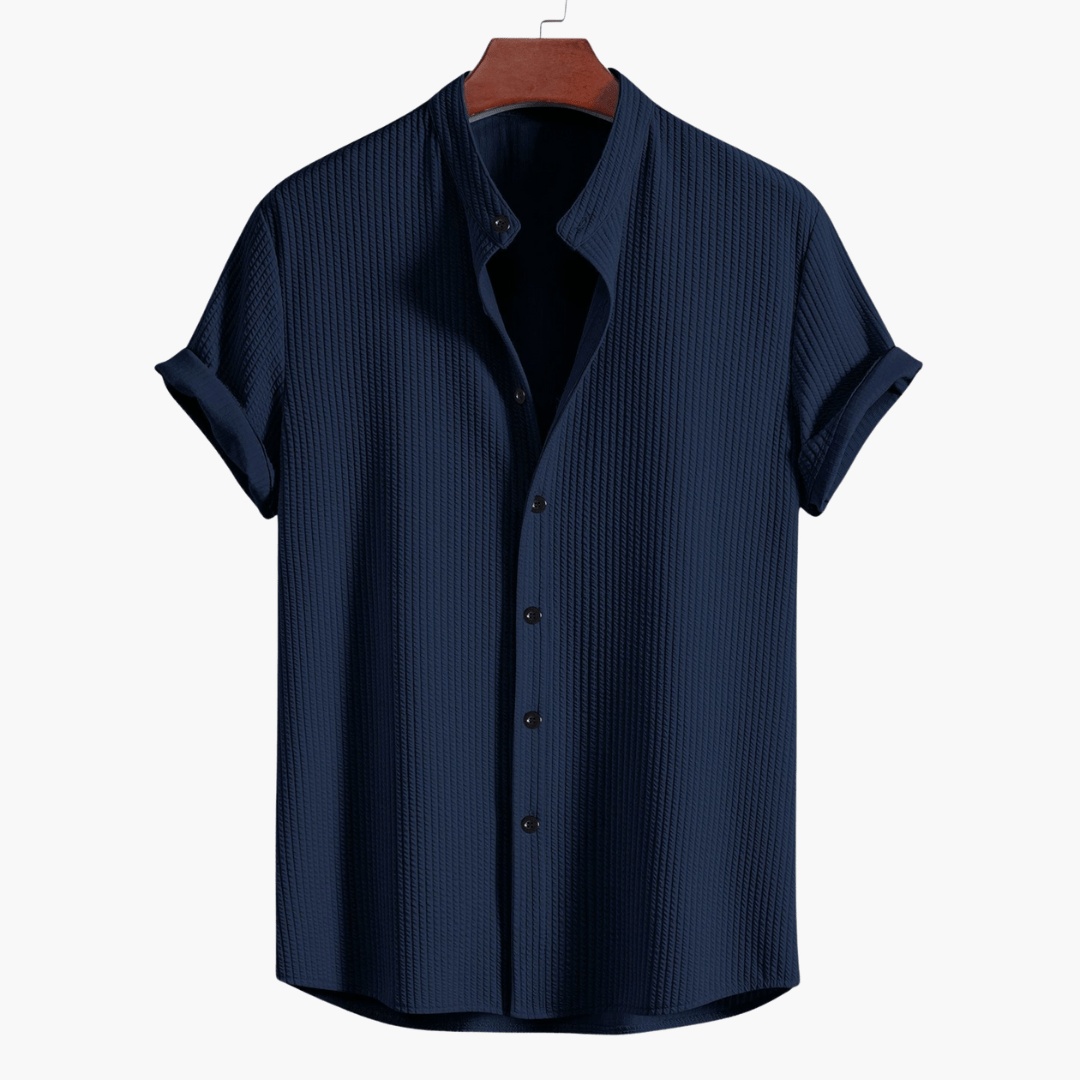 Cyrus Mens Shirt with Stand Collar