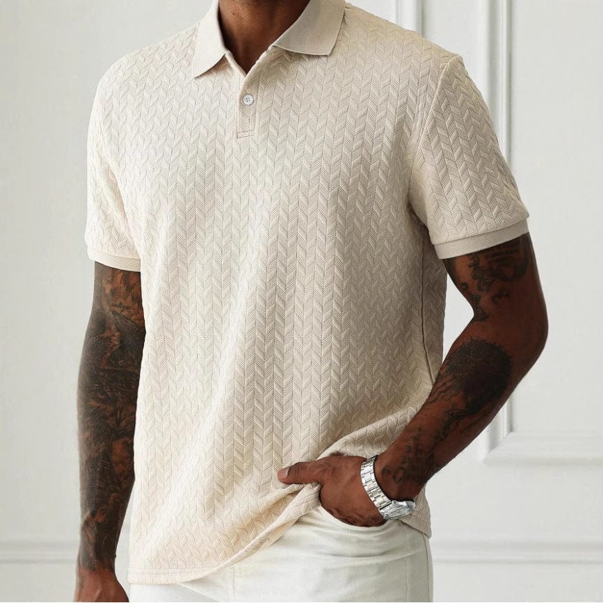 Zurich Chevron-Knit Organic Cotton Tee