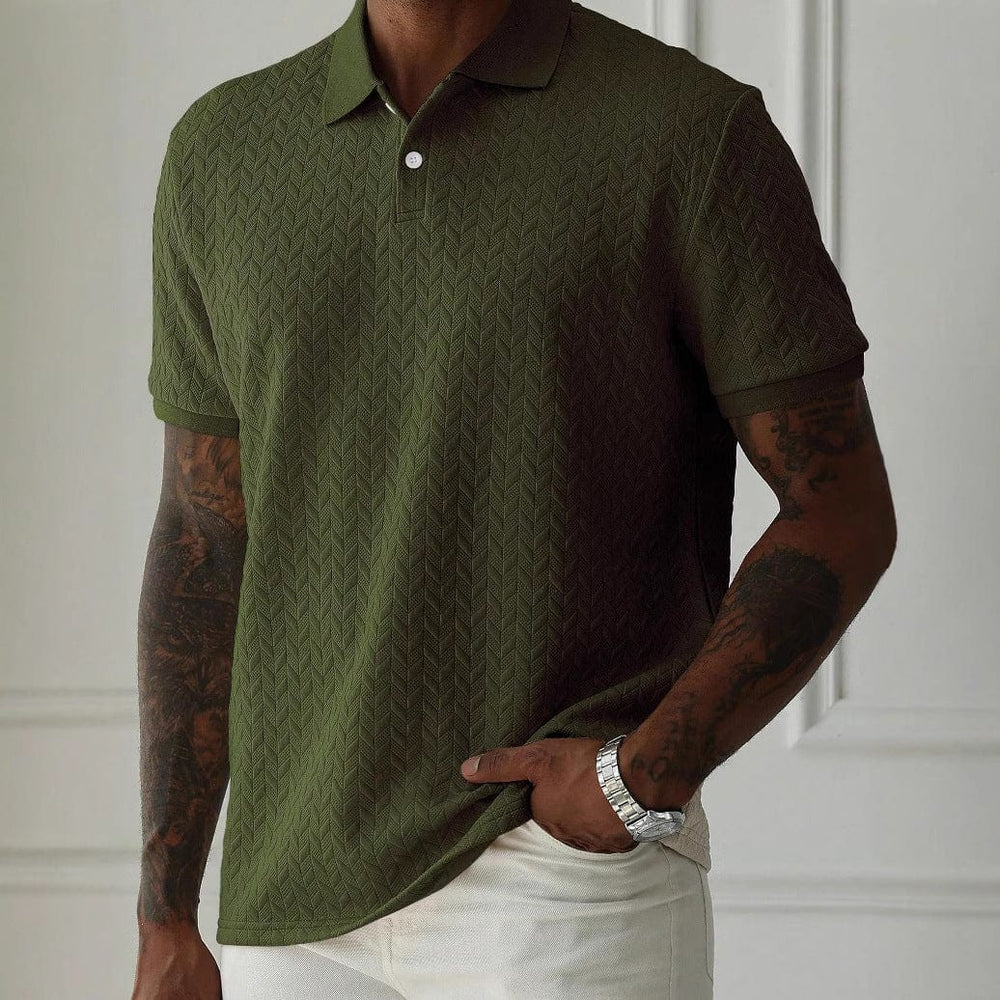Zurich Chevron-Knit Organic Cotton Tee
