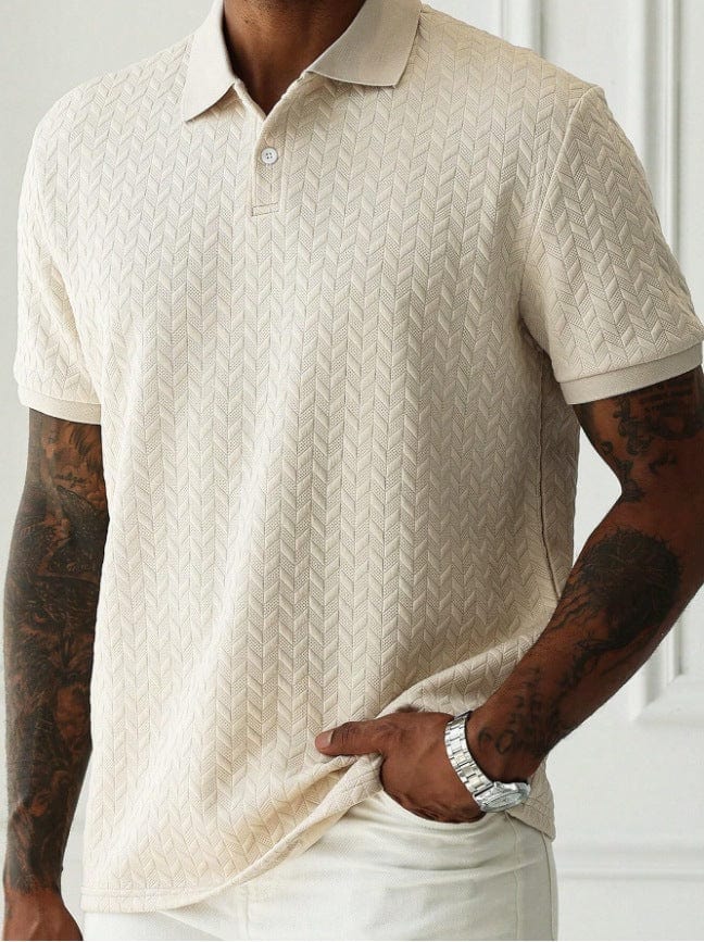 Zurich Chevron-Knit Organic Cotton Tee