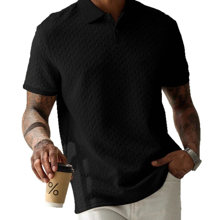 Zurich Chevron-Knit Organic Cotton Tee