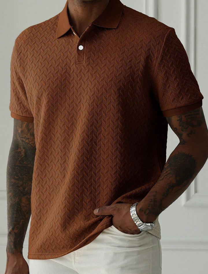 Zurich Chevron-Knit Organic Cotton Tee