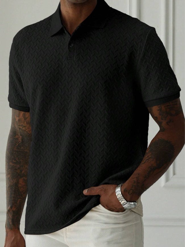 Zurich Chevron-Knit Organic Cotton Tee