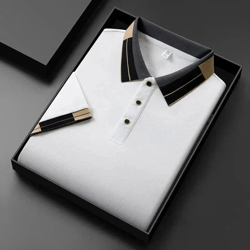 Lenoir Polo with Contrasting Finishes