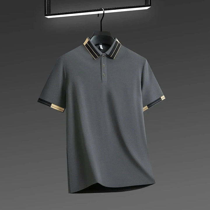 Lenoir Polo with Contrasting Finishes