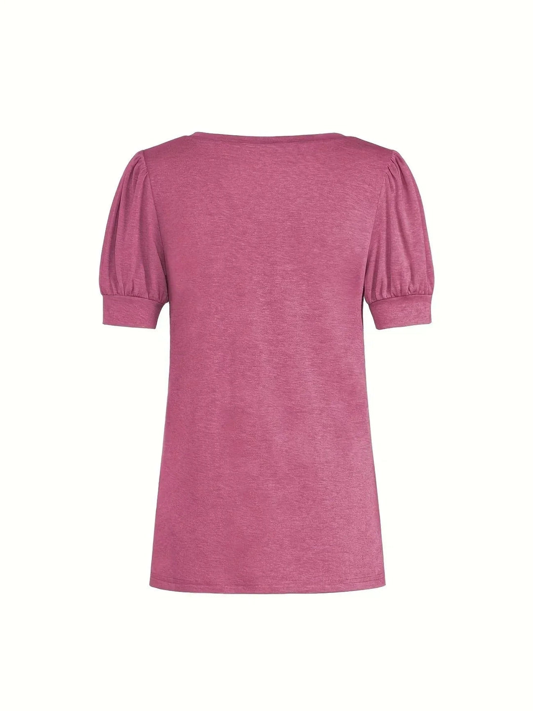 Breathable Cotton T-Shirt with Petal Sleeve