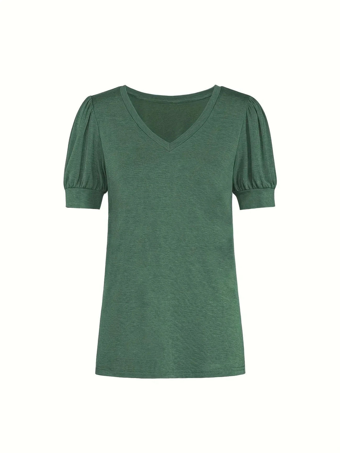 Breathable Cotton T-Shirt with Petal Sleeve