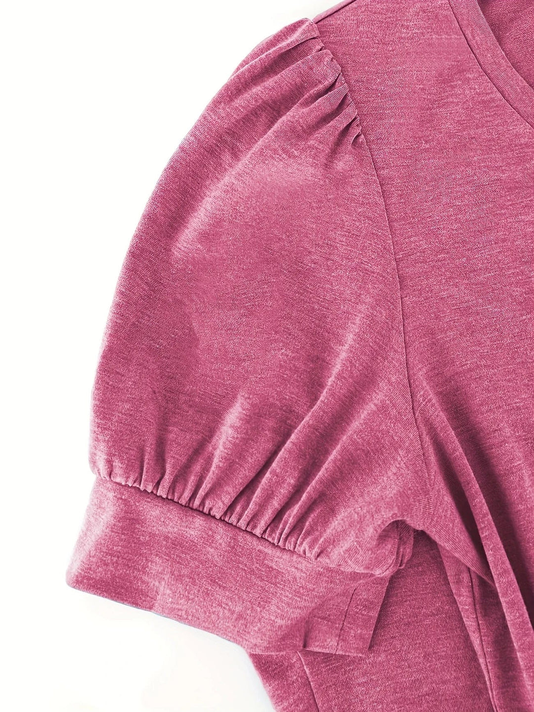 Breathable Cotton T-Shirt with Petal Sleeve