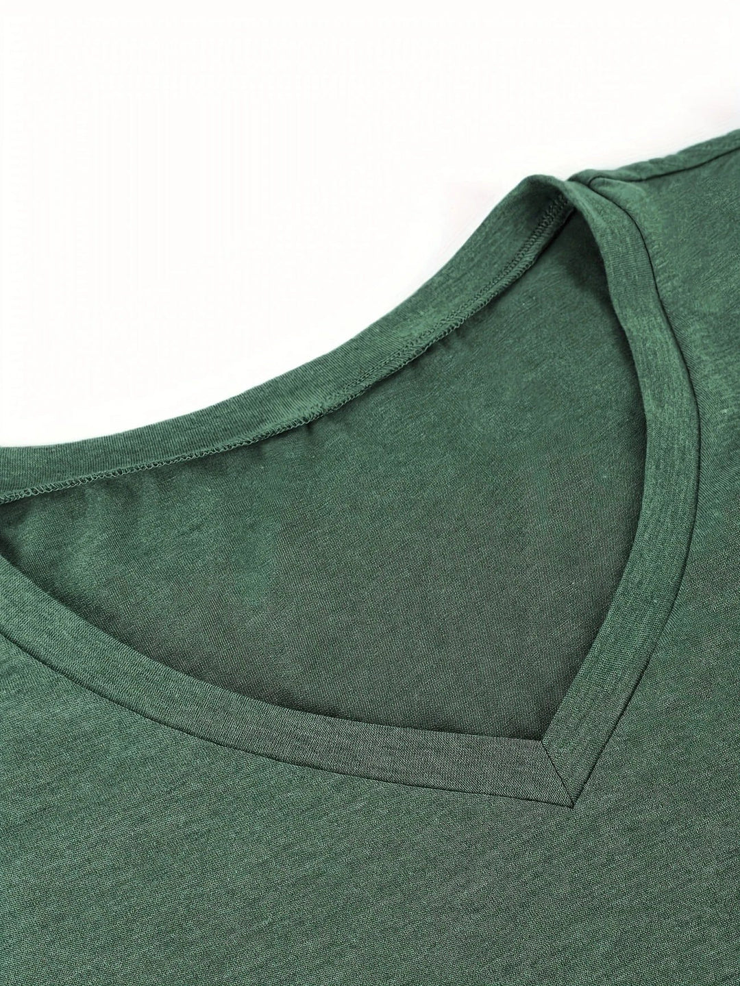 Breathable Cotton T-Shirt with Petal Sleeve