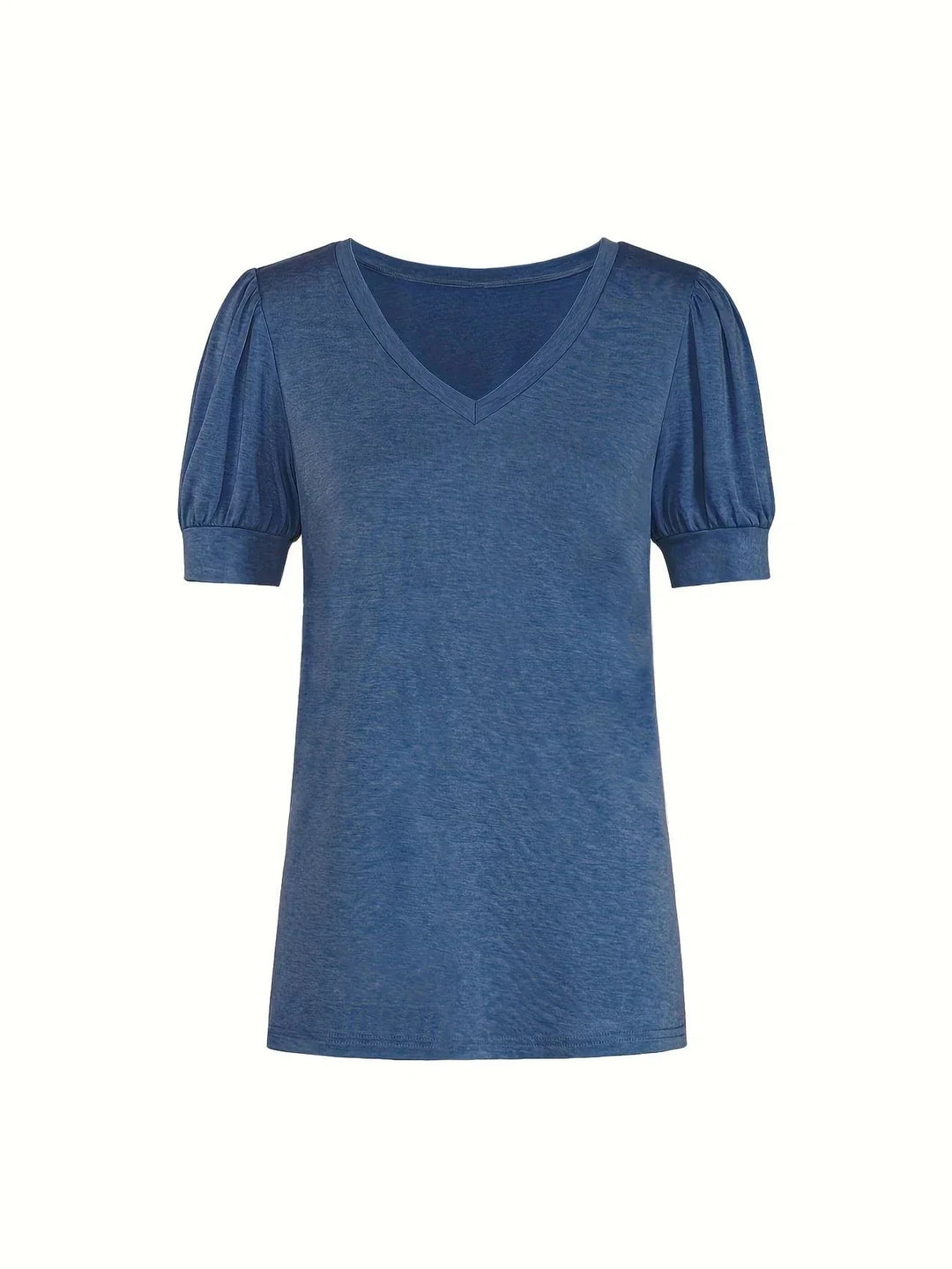 Breathable Cotton T-Shirt with Petal Sleeve