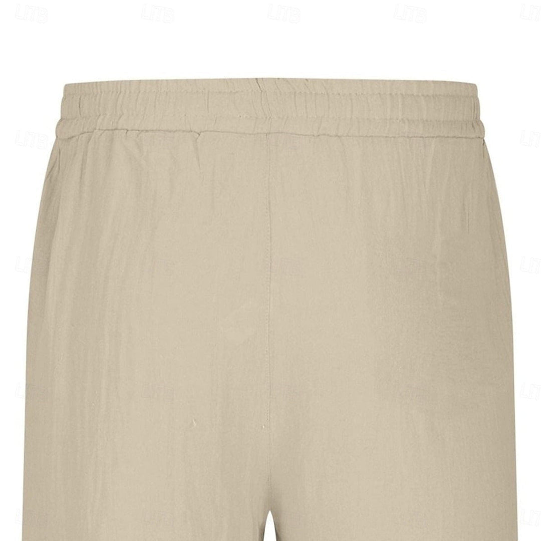 NomadAir Mens Linen Cotton Cargo Jogger Pants